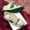 Pantofole italiane sandali moda scarpe casual da donna rosso e verde logo designer doppio tacco alto oro bianco scarpe sporche sneakers da uomo spesse