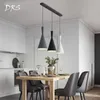 Pendellampor nordiska kreativa pendentljus modern scen matsal loft hängande lampa smidesjärn led lustupphängning fixturependant