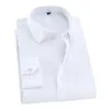 8xl 7xl 6xl 5xl Men Shirt Long Sleeved Man Business Causal Dress s Twill White Yellow Brand Formal Work s 220330