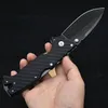 Specialerbjudande R8128 Survival Folding Knife S35VN Stone Wash Drop Point Blade Nylon Plus Glass Fiber Handle Outdoor Camping Tactical Folder Knives