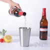 Bicchieri da birra in acciaio inossidabile da 500 ml Bar per uso domestico Bevande per acqua Bicchiere per caffè Bicchieri per tè e latte Bicchieri da cucina