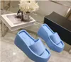 Femmes pantoufles d'été glisser sandales banc chaussures élégant décontracté fond de gâteau éponge fond épais loisirs confortable antidérapant sandales polyvalentes C62219