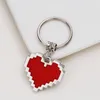 Portachiavi Il piccolo e squisito mosaico multicolore 3D Love Portachiavi in metallo Borsa femminile Portachiavi Produttore SpotKeychains Fier22