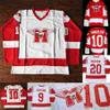 VipCeoThr Maillot de hockey du film Youngblood 9 DerekSutton 20 Maillots de hockey Keanu Reeves Maillot de film cousu