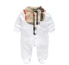 Baby Strampler Kleidung Sets Mit Kappe 0 1Y Geburtstag Baumwolle Strampler Neugeborenen Body Kinder Zwei Overalls