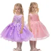 Girl's Dresses Lace Baby Girl Dress Girls Birthday Vestido Party Princess Christmas Wear DressGirl's