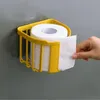 Organization No Punch Toilet Paper Holder Bathroom Kitchen Tissue Box Wall Mounted Inventory Wholesale