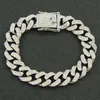 Colliers de pendentif en diamant complet Hip Hop Collier de chaîne de barre de miami ancienne