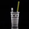 Кальяны Bubbler Coconut Tree Maple Leaf Leaf Starbucks чашки стеклянная бонг мини -курительная нефтяная бурость пепель