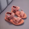 Sandały dla chłopców letnie buty dla dzieci modne miękkie mieszkania maluchowe dziewczynki