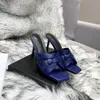 Verschiedene Stile Frauen Sandalen Pantoffeln Top-Qualität Tribut Stiletto Heels Sandalen Lackleder Pantoletten Mode High Heel ter Luxus-Designer mit Box 35-43