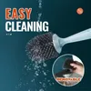 Refillable Silicone Toilet Cleaning Brush with Cleaner Drying Holder for Bathroom Storage Tool WC Accessories 220511