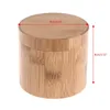 Watch Boxes & Cases Elegant Bamboo Gift Box Jewelry Display Cylindric Storage Case With PillowWatch Hele22