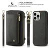 Cell Phone Cases for iPhone 13 12 11 Pro Max Wallet Case Zipper Flip Leather Samsung S22 S217120137