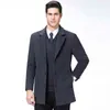 يمزج الصوف للرجال الخريف والشتاء للذكور ذكور رجال السترات الكبيرة الحجم xxxl xxxxl woolen coats t220810