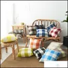 Pillow Case Bedding Supplies Home Textiles Garden Ll New Geometric Ers Cushion Er Glamour Square Printing Pillowca Dhjte