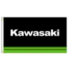 3x5fts Japan Kawasaki Motorfietsraces Vlag voor wagengarage Decoratie Banner184K