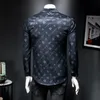 2023 Luxury Quality Fashion Men skjortor Knappad skjorta Casual Designer Plaid Print Långärmning Toppar Herrkläder Cardigan Asia Storlek 200 kg Tillgänglig S-5XL