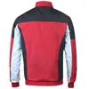 남자 재킷 남성 가을 봄 재킷 패치 워크 색상 남성 캐주얼 윈드 브레이커 코트 외부웨어 EU 크기 S-3xlmen 's