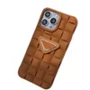 Plaid Fashion Phone Case Homeer Homeer Cases Excessories Classic Triangle Letter iPhone 13 11 12 Pro 7 8 X XS High