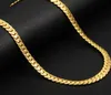 14K vergulde 8,5 mm reliëfketting roestvrij ketting full body man 55cm