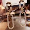 Charm Big Heart Crystal Hoop Earrings for Women Bijoux Geometric Rhinestones Earrings Statement Jewelry Gifts GC1179