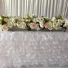 Dekorativa blommor kransar 10 -stycken 10m bröllopssteg bågbord löpare pivilon bakgrund väggdekoration konstgjord blommor dekorativ