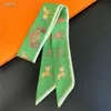 Sciarpa di seta manico decorativo manico con carrello vintage a strisce stretta nastro di qualità di qualità