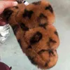 Pantofola invernale in pelliccia per interno casa piena pelosa morbida soffice peluche piattaforma piatta tacco antiscivolo donna