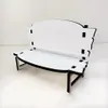 Sublimacja pamiątka Bench Dekoracyjne obiekty Dostosuj puste mini krzesło Białe puste festiwal MDF Prezent A02