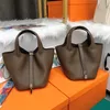 2024 novas senhoras mão cera thread costura cesta bolsa bolsa designer picodin tc balde de couro luxo clássico compras embreagem com caixa original saco feminino