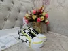 HQ37 Fashion Bästa toppkvalitet Real Leather Handmade Multicolor Gradient Technical Sneakers Men Women Famous Shoes Trainers Size3545 ASDA 3HOY 98M3 3BTN W1Z2 38 DJ9