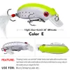 6.2cm 10g Hard Minnow Fishing Lures Bait Life-Like Swimbait Bass Crankbait for Pikes/Trout/Walleye/Redfish Tackle with 3D Fishing Eyes Strong Treble Hooks 200pcs/lot