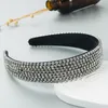 2022 Lyx Super Flash Full Rhinestone Headband Mode Hår Tillbehör Kvinnor Trendig Bankett Hårband Boutique Hair Hoop Headwear