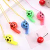 Kids Sports Toys Colorful Plastic Whistle Word Cup Football Games Football Loud Noise Maker Cheerleading Loudspeaker for Soccer Fans