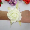 Свадебное украшение PE Rose Flower Bridesmaids Подарки для гостей свадебная вечеринка благоприятствует искусственным браслетным цветам