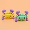 Baby Crawling Crab Pull Back Toys Cute Classic Clockwork Plastic Crawl Crab Wind Up Game Bathing Toys for Child