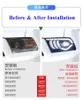 Дневная дневная головка для головки для Ford Mustang Furlight Assembly 2010-2012 Светодиодный DRL Dynamic Sign Sign Sign