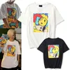 Mens T-shirts T-shirt Hop Drew Short Sleeve Smiling and Womens Girl Gingerbread Man High Street Style Fashion
