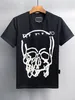 Men Designer P Skull Diamond T-shirt à manches courtes Dollar Brown Brand Brand T-shirt O Neck High Quality Skulls Tshirt Tees Top A06