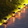 Utomhus Solar Lantern Lawn Camping Decoration Landscape Courtyard Garden LED Atmosphere Candle Light Christmas Lamp 220629