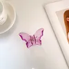 S3000 Модные украшения конфеты Coland Color Butterfly Hair Clips для женщин девочки Bobby Pin Акрил Барретта задняя головка Barrettes Hair Crab