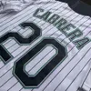 Miguel Cabrera Jersey Women Florida White Green Pinstripe 3000 Hit patch Nickname Black Miggy Venezuela Blue White Grey Navy Orange Fans Player S-3XL Adult