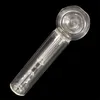 Последние прозрачные стеклянные стеклянные трубы Pyrex Dry Herb Tobaccco Filter Курение портативные ручные ручки Bong.