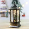 Christmas Decorations Hanging Lantern With Flickering LED Lanterns Night Light Lanterne Decoration Glittering Simulation Snow Globe