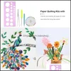 Outros artes e ofícios Presentes de artes Home Garden ll Diy Paper Quilling Tools Kit Modelo Mod Board Pin agulhas Tweezer Hamd Oterl