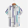 Mens Vintage Ethnic Style Printing Loose Short Hleeve Stand Collar Casual Shirt Daily Wearing High Quality Office Big Blus 220623