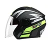 Caschi Moto Casco Aperto, Doppia Lente 3/4 Multicolor Opzionale, Unisex