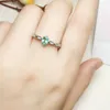 Cluster Rings Per Jewelry Natural Real Sapphire Or Ruby Emerald Simple Ring 0.35ct Gemstone 925 Sterling Silver T205110