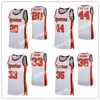 James New Syracuse Basketball Jerseys 33 Elijah Hughes Buddy Boeheim Derrick Coleman Marek Dolezaj Jersey Orange White Hafted Saced